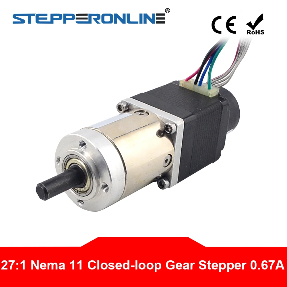 Шаговый двигатель Nema 11 с замкнутым контуром передаточное число L = 31 мм кодировщик