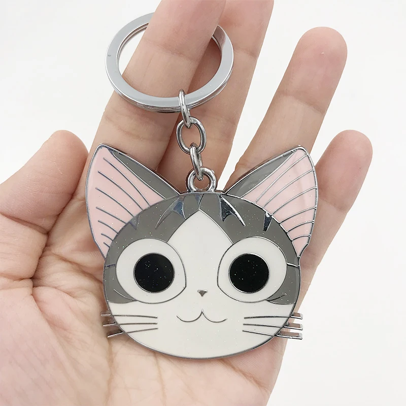 Милая домашняя цепочка для ключей от chi, брелок для ключей с кошкой, милый брелок для ключей portachiavi chaviro llaveros, Очаровательная сумка