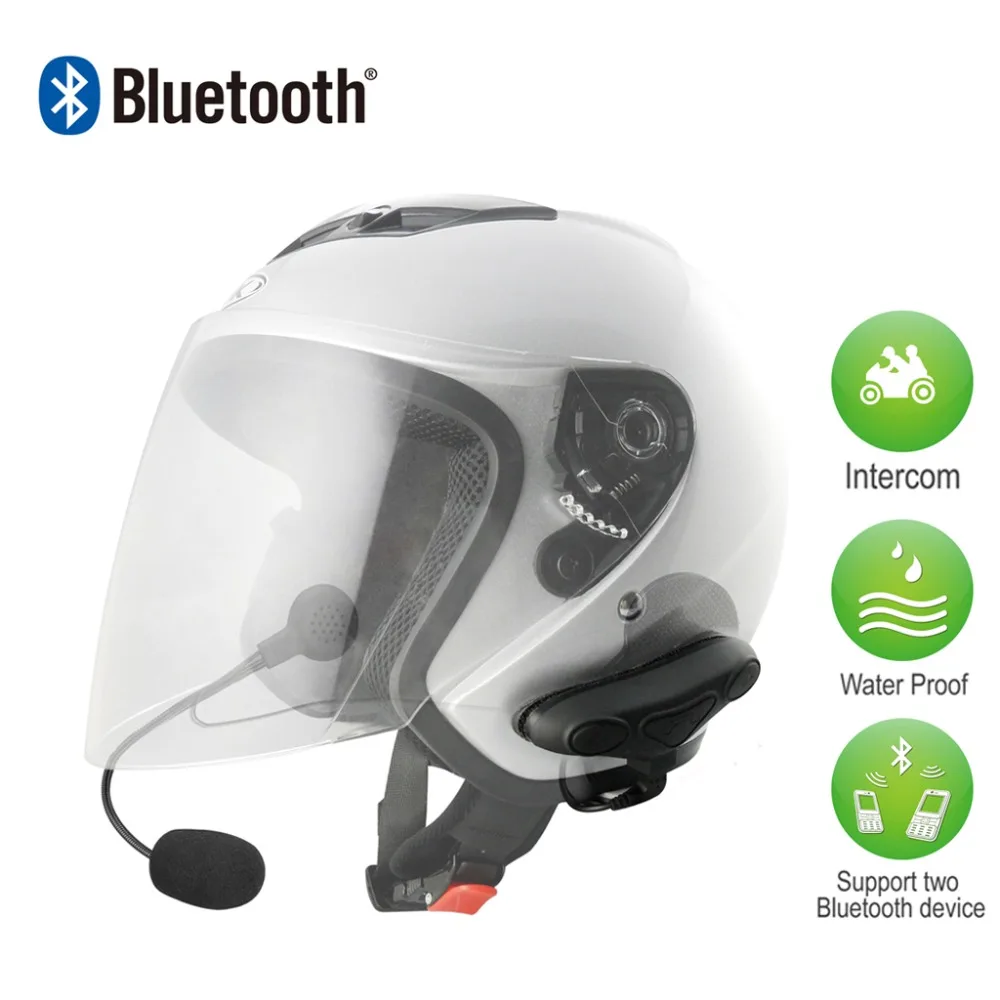 Bluetooth-наушники Avantree HM100P для мотоциклетного шлема: с функцией интерфона для мотоциклиста и пассажира. Dualspeakers
