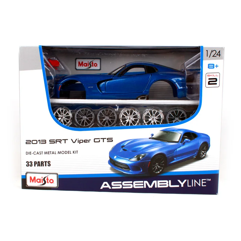 Maisto 1:24 2013 Dodge SRT Viper GTS Сборка DIY литая модель автомобиля игрушка Новинка в коробке 39271