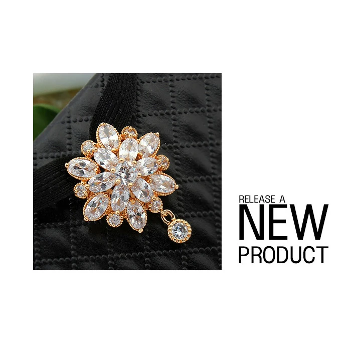 Бренд malanda новые модные цветочные формы прозрачное ожерелье из циркона ожерелья