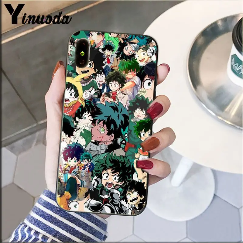 Yinuoda My Hero Boku no Hero Academy deku и bakugou чехол для телефона чехол для iPhone 8 7 6 6S Plus 5 5S SE XR X XS MAX Coque Shell