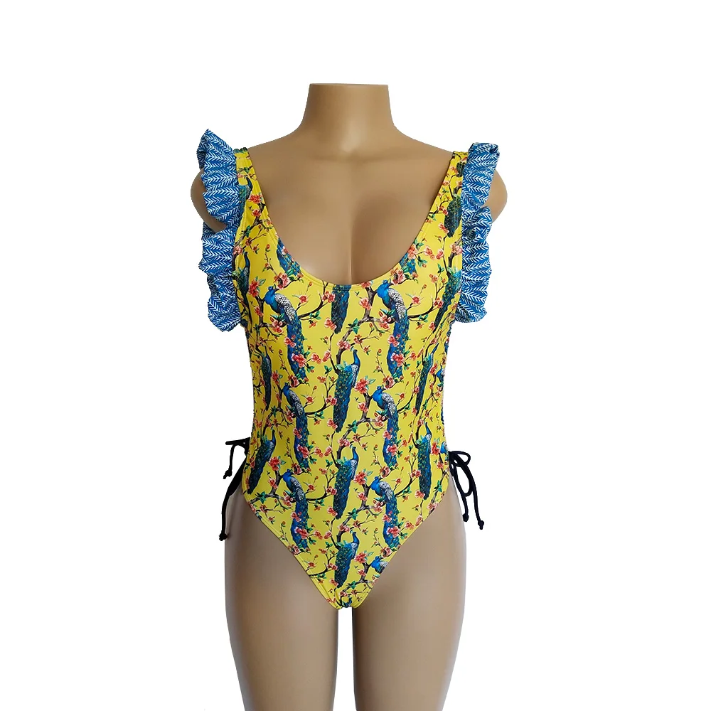 2018 европейский и американский сексуальный новый купальник гофрированный