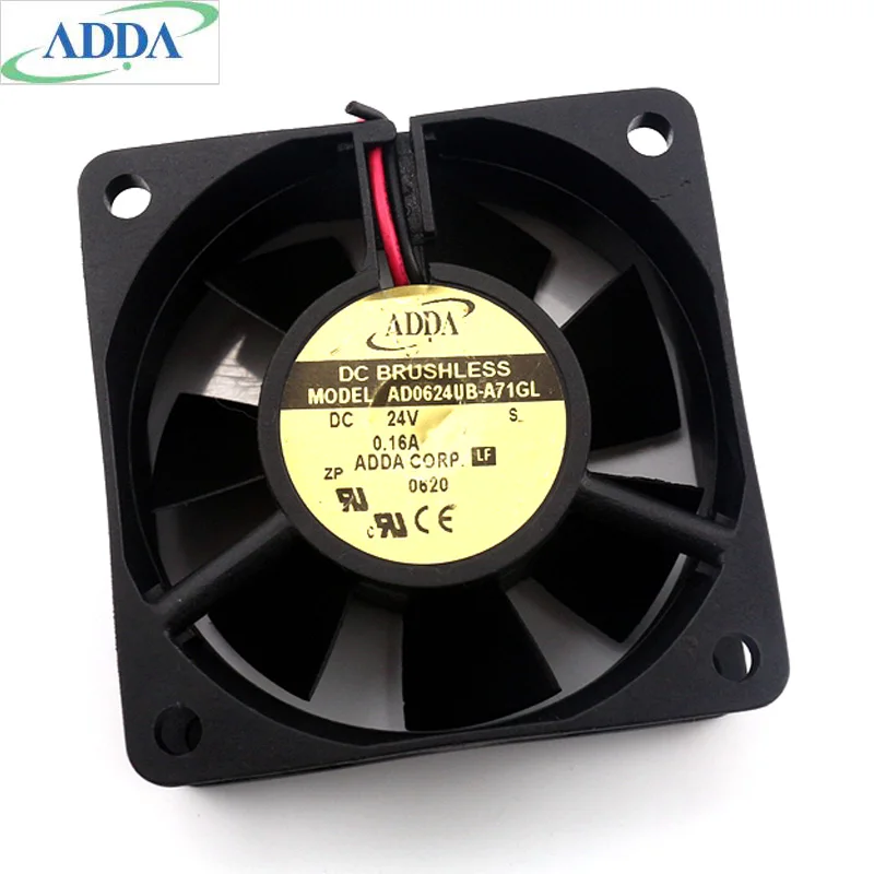 Оригинальный Для ADDA AD0624UB-A71GL 6025 60*60*25 мм 24В 0.16A 6 см инвертор Охлаждающий вентилятор