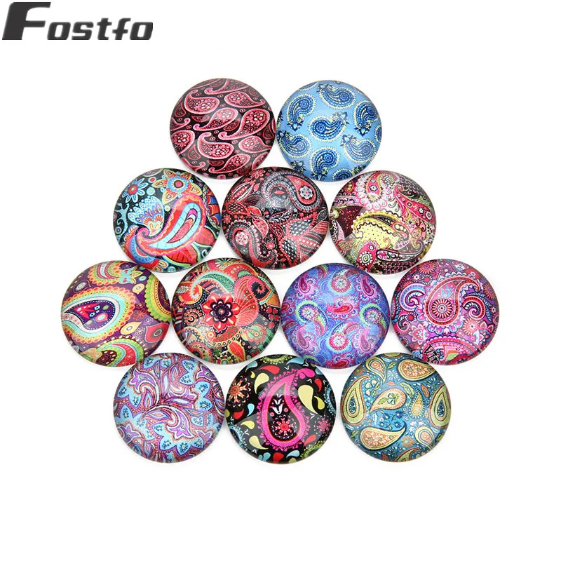 Круглые выпуклая круглая фотография 20 шт./лот смешанные узоры подходят для