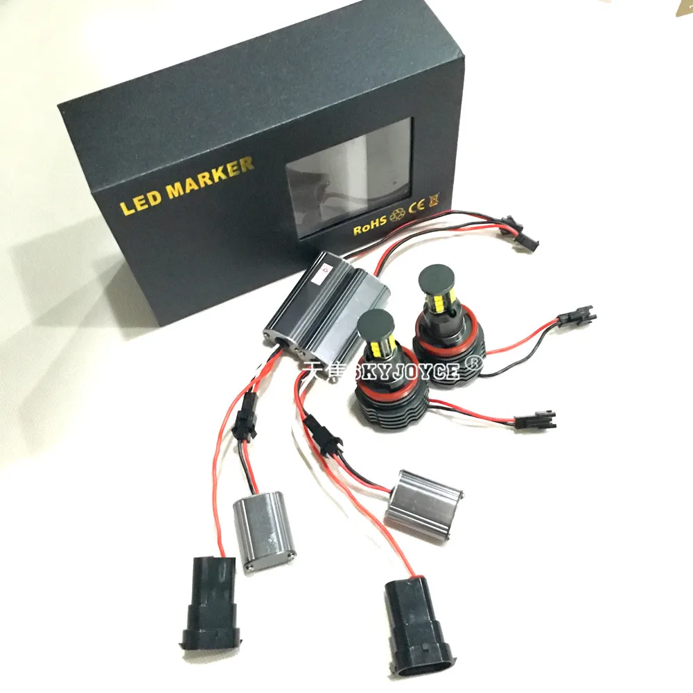 2X 120 Вт Светодиодный Маркер E92 led H8 чип ангельские глазки кольцевой СВЕТОДИОДНЫЙ