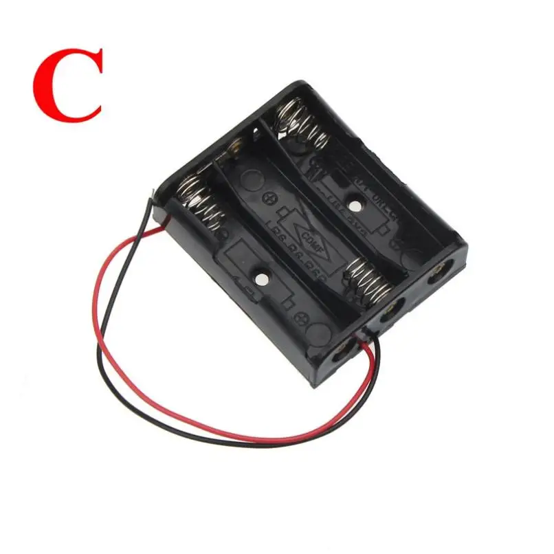 AA Размер питания батарея чехол для хранения коробка держатель с 1 2 3 4 слота 6