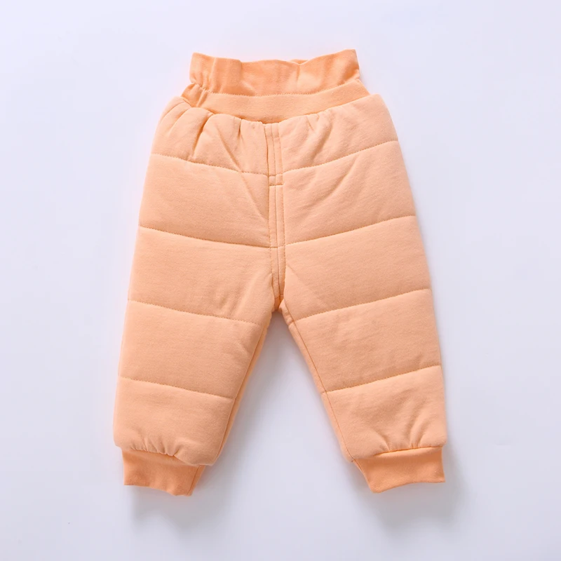 Детская одежда зимние теплые штаны для маленьких девочек 100% хлопок мальчиков