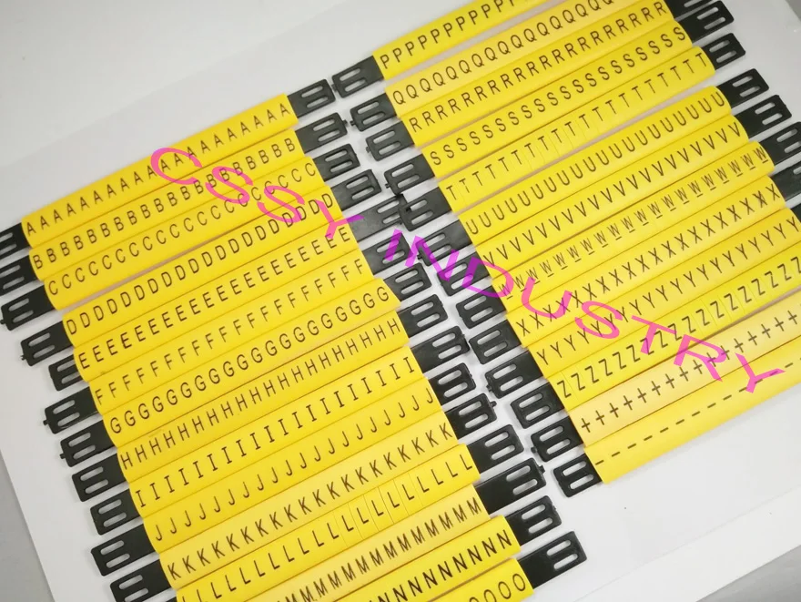 

28pcs/lot freeshipping MS-130mm cable marker line and 4mm2 Flat cable marker ABCDFEFGHIJKLMNOPQRSTUVWXYZ +-different Letter