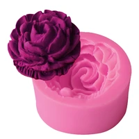 cake decorating tools 3d rose flower silicone mold fondant gift decorating chocolate cookie soap polymer clay baking molds