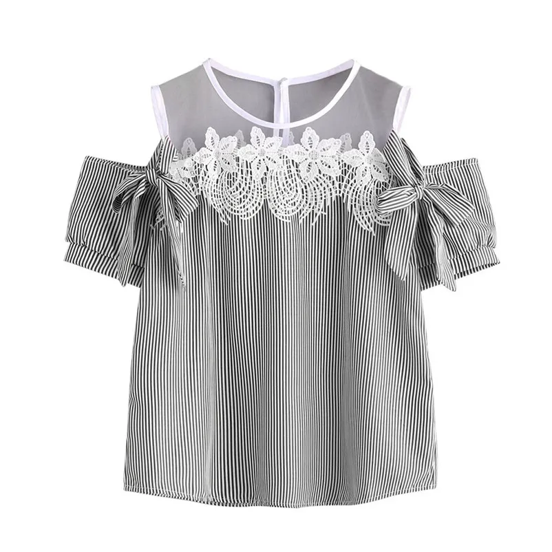 Trendy Style Shirt women Broadclot Chiffon Sleeveless Blouses Cold Shoulder Clothes Ruffle Elegant Vintage Drop Shipping Gifts |