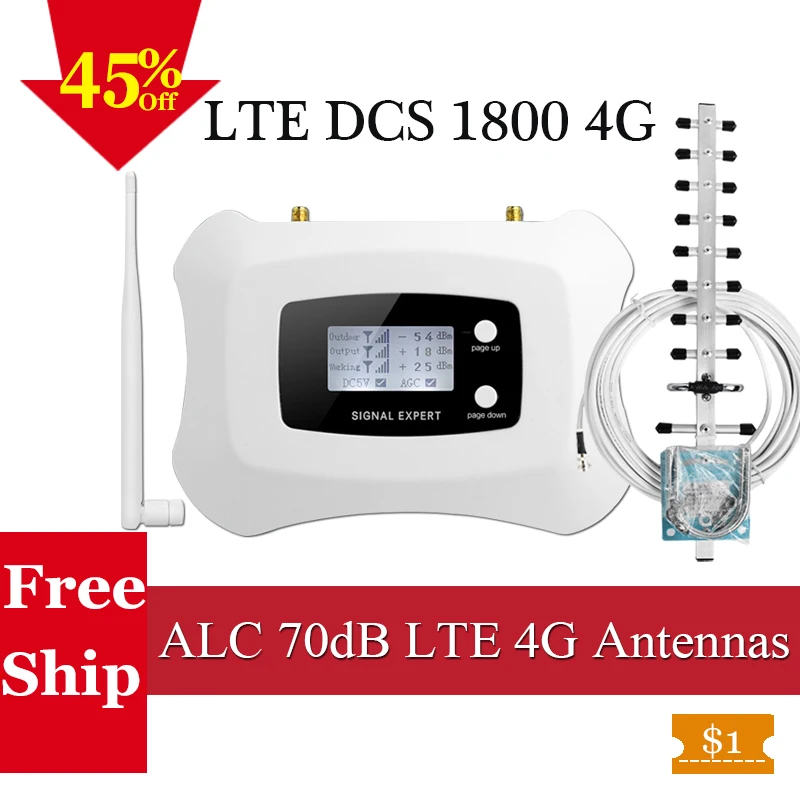 ALC Россия 4G LTE 1800 МГц Мобильный усилитель сети GSM Усилитель 2g 4g DCS ретранслятор
