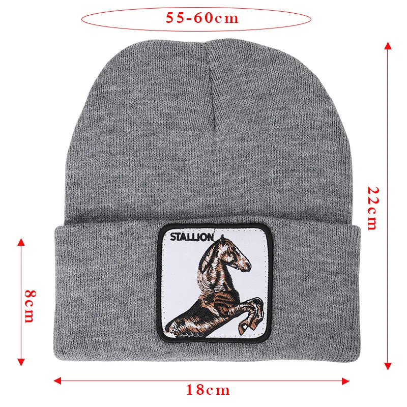 Маска в подарок конь жеребец шапочки skullies Животное Мужчины Женщины мальчик