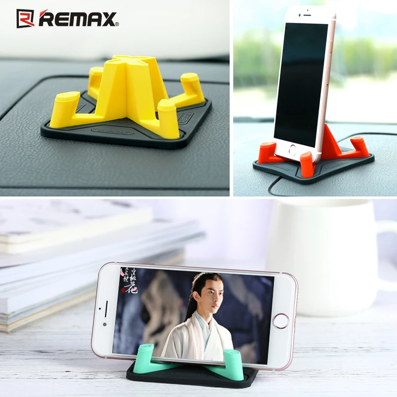 Remax RM-C25 держатель для мобильного телефона мягкий силиконовый нескользящий коврик держатель для смартфона автомобильный держатель для iPhone 7 8 X samsung gps