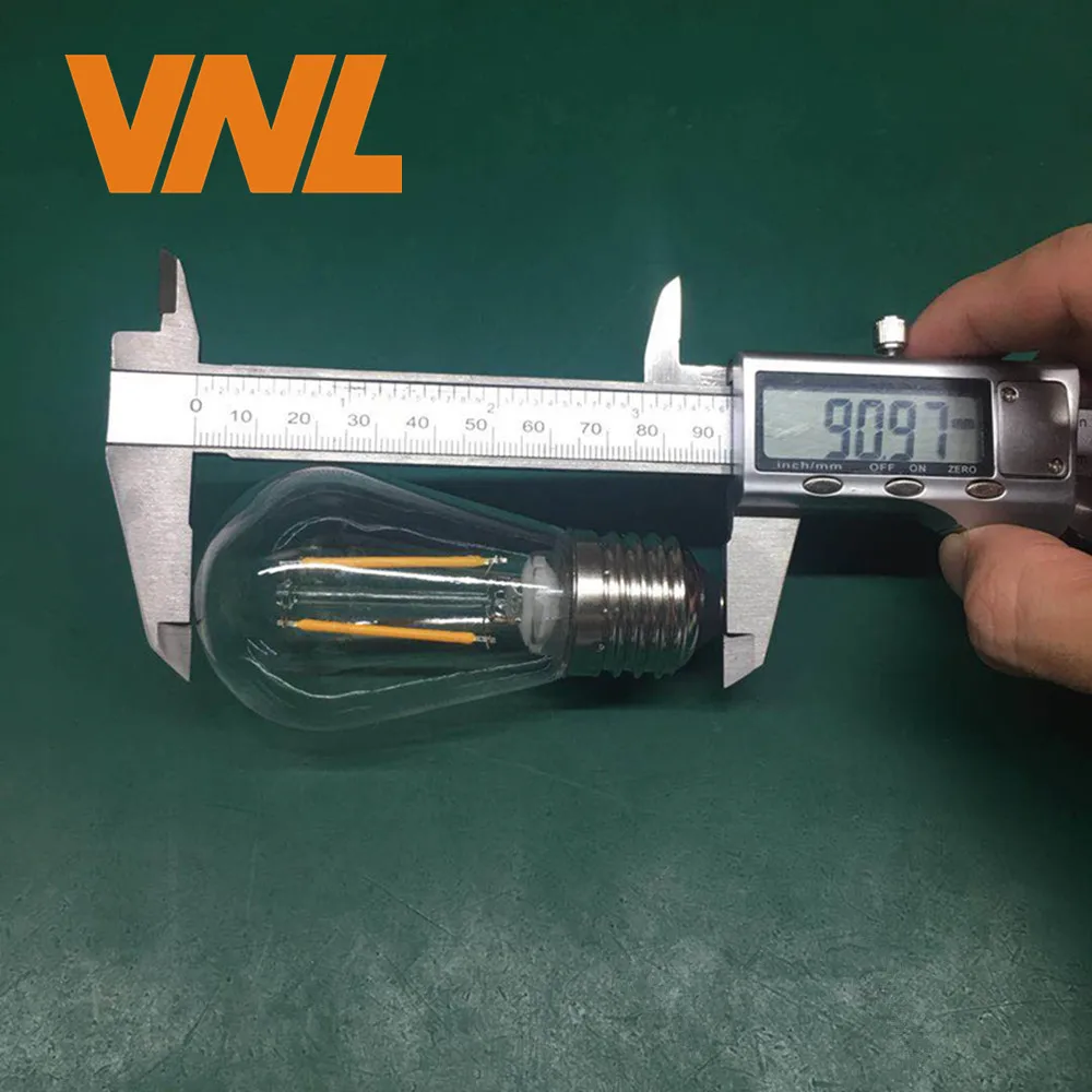 VNL IP65 15 м 15 лампочек светодиодный S14 струнный светильник s E27 светодиодный Ретро лампа накаливания Эдисона наружный светильник для сада, патио, праздника, свадьбы