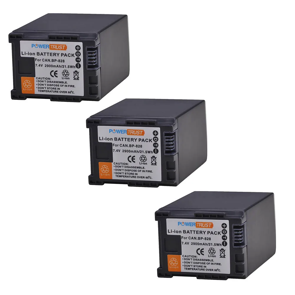3 Battery 1 шт. 2900 мА/ч, BP-828 BP 828 BP828 Камера Батарея для Canon HFS30 HF20 HG20 G30 G40 XA20 XA25 HFM300 HFM30 HFG30 HFG10 HFM40 - Цвет: 3 Battery