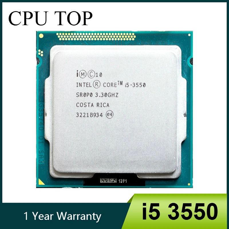 Процессор intel Core i5 3550 четырехъядерный 3 ГГц 77 Вт разъем LGA 1155 настольный процессор