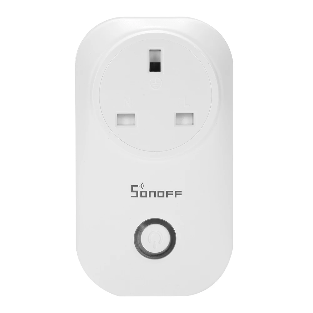 SONOFF S20 ITEAD умная Wi-Fi розетка беспроводное приложение дистанционное управление Умный дом розетка таймер переключатель для Amazon Alexa Google домашняя вилка - Комплект: UK Plug