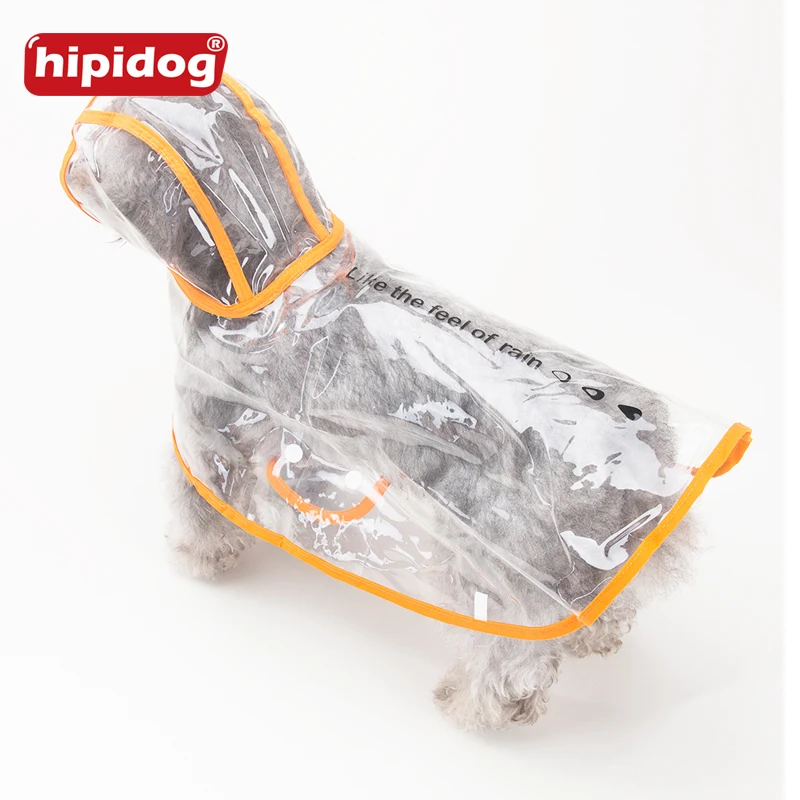 Hipidog плащ для собак домашних животных одежда прозрачный пончо светильник
