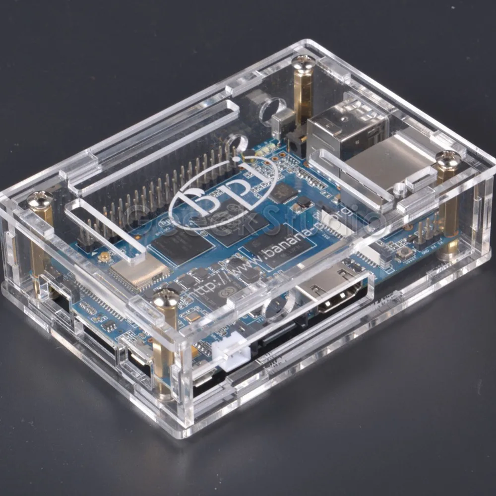Прозрачный акриловый чехол Защитный корпус для BPI M3 Banana Pi M3|box for|box boxbox enclosure |