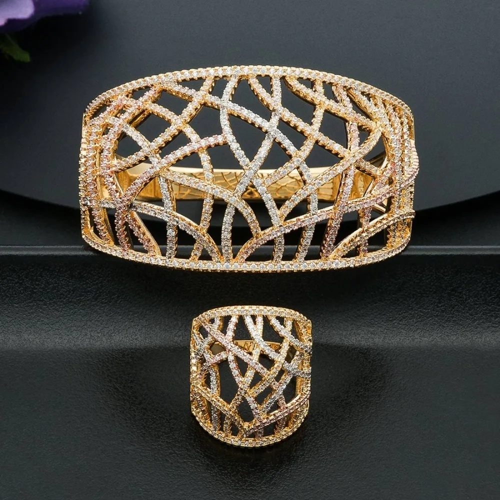 Женский браслет с кристаллами ModemAngel роскошный на запястье фианитом и