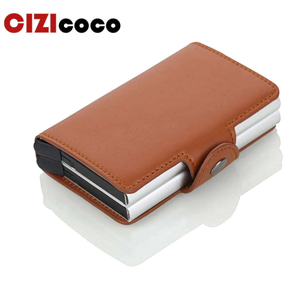 Анти тифт держатель для карт мужчин Wome из искусственной кожи кредитный бизнес