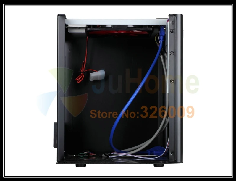HTPC mini-ITX шасси, алюминий, USB3.0, 3,5 ''HDD, Поддержка питания подставки, мини Чехол HTPC, wifi COM PCI аудио порты, Realan D3