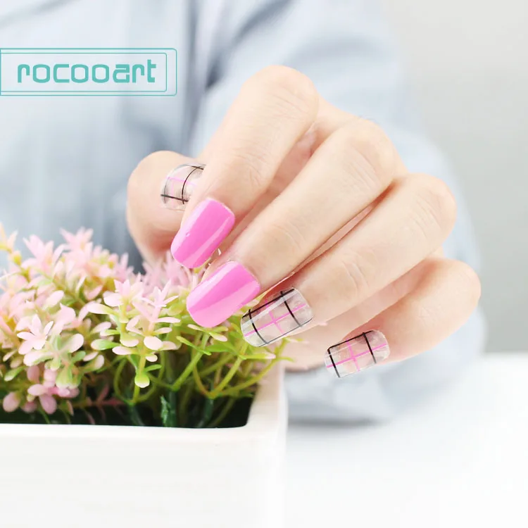 Новинка полное покрытие лак для ногтей обертывания клей наклейки дизайн