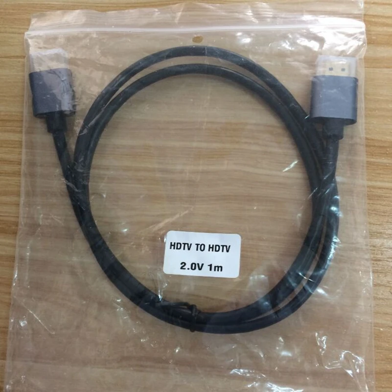 Высокоскоростной кабель 100 шт./лот 1 м HDMI 2 0 штекер-штекер 1080P 3D 4K для PS4 Macbook Pro Xbox 360