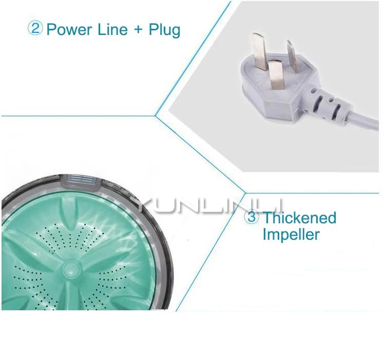 HOUSEHOLD MINI CLOTHES DRYER WASHING MACHINE 220V TWIN-TUB CLOTHES