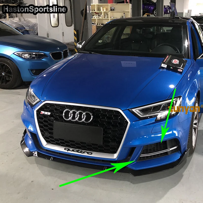 Для Audi S3 передние противотуманные фары крышка лампы решетка Стайлинг автомобильной решетки S3 только в том случае