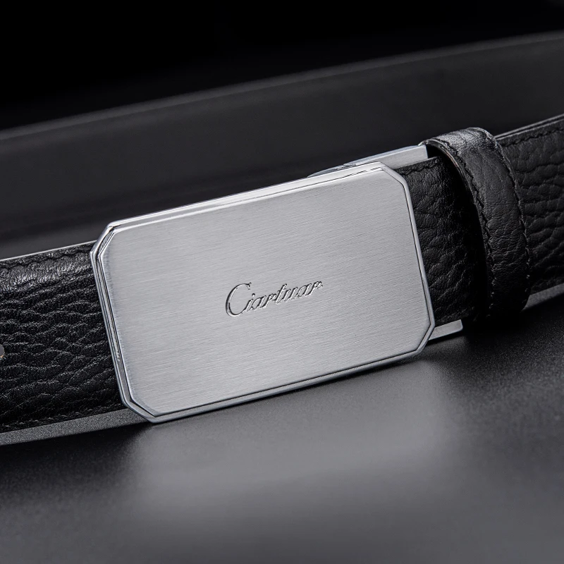 2019 бизнес роскошные дизайн одноцветное цвет сплава пряжки для мужчин ремень Riem