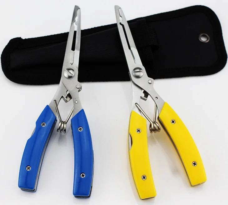 

Multi functional Fish Pliers for outdoor use such as fishing convenient for carry Stainless Steel