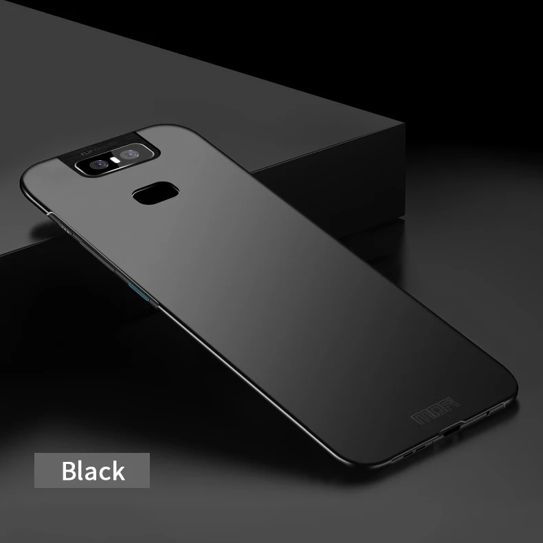Черный MOFi для ASUS Zenfone 6 ZS630KL задняя крышка полная защита жесткий Fundas, чехлы для телефонов оболочка для Zenfone 6 ZS630KL - Цвет: Черный