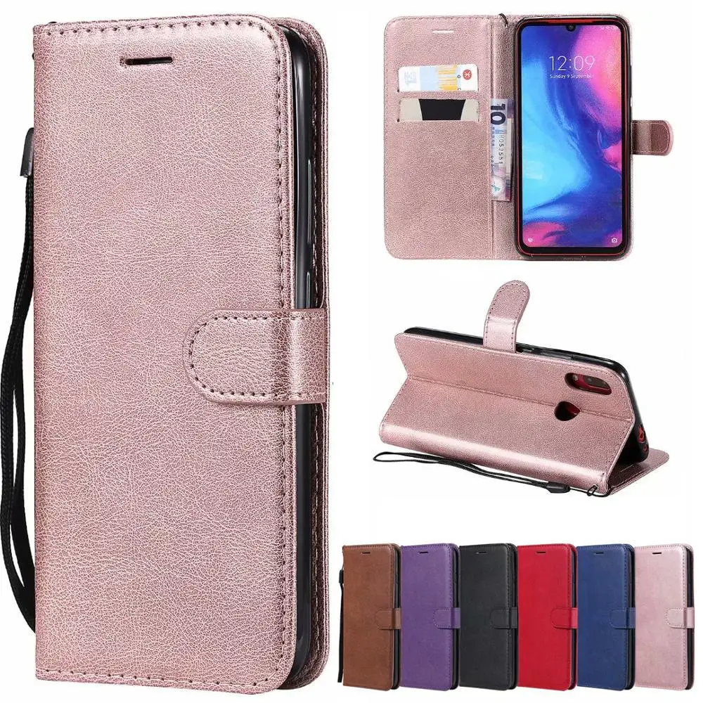 Модный кожаный флип-чехол с картой для Xiaomi Redmi Note7 Note6 Note4 X Note5 A Pro 4A 4X S2 Цветной