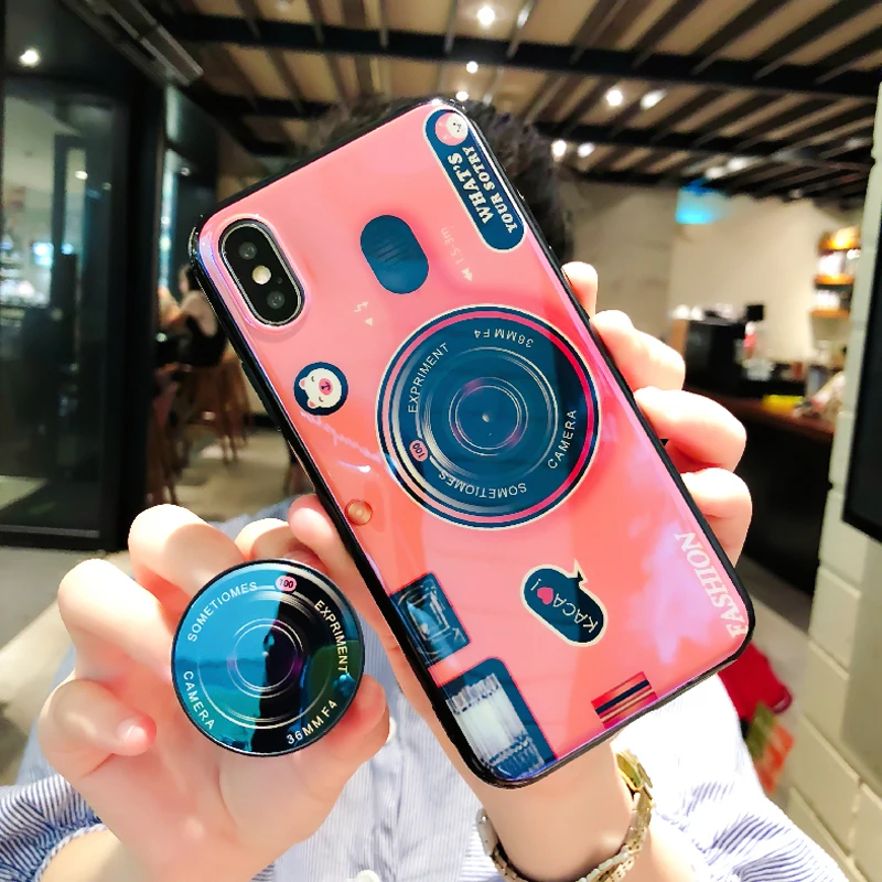 Мягкий силиконовый чехол из ТПУ с 3d камерой в стиле ретро для Huawei Enjoy 8E Lite 7 8 9 Plus Honor