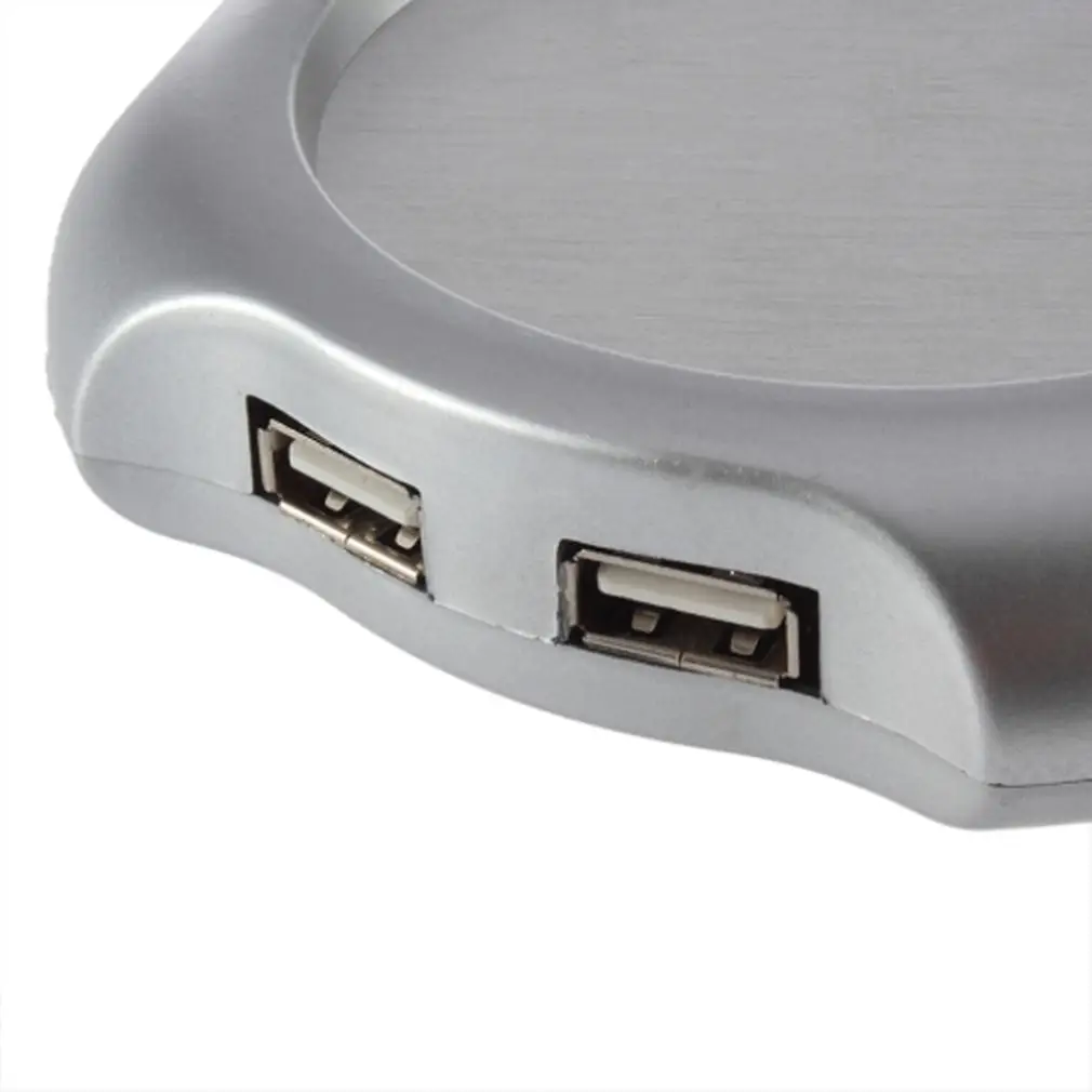 1 шт. стакан Серебряный 4 порта USB концентратор + чай кофе электрический