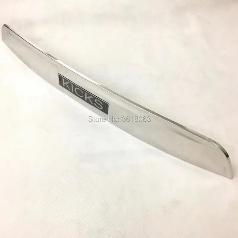 Наклейки из нержавеющей стали для Nissan Kicks 2017-2020 крышка багажника внешняя отделка
