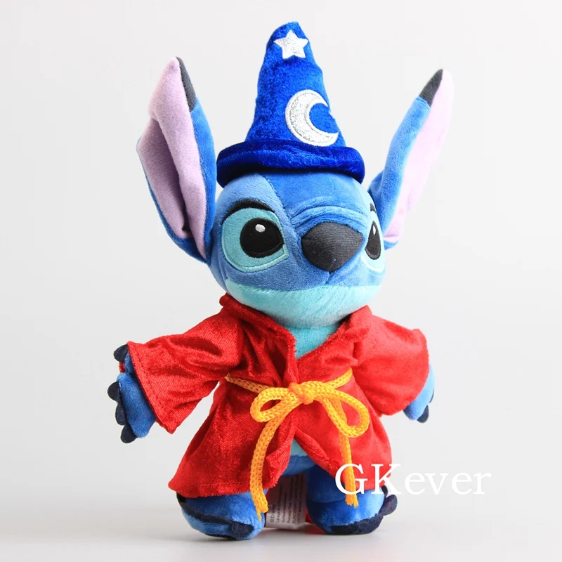 Новые плюшевые куклы Lilo& Stitch, волшебник, волшебник, мягкая игрушка, детские мягкие игрушки, супер крутой подарок на день рождения, 10 дюймов, 25 см