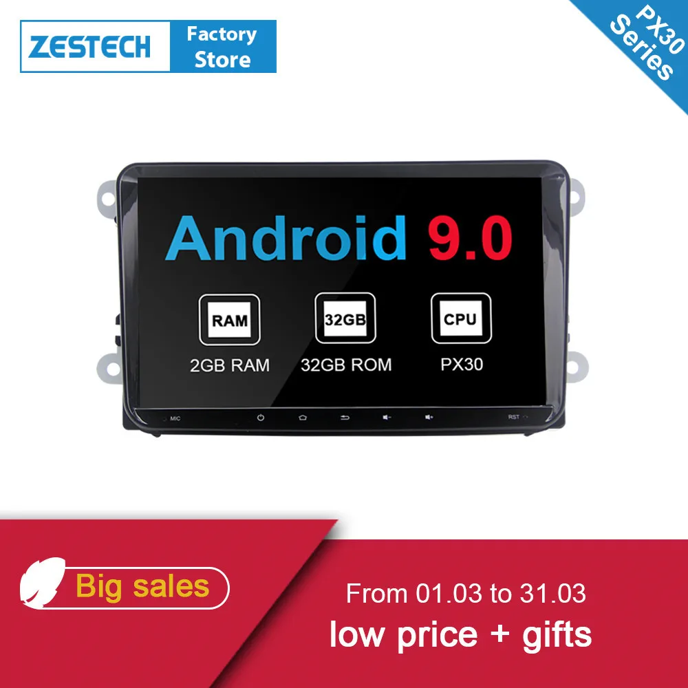 8 &quot2G ram Android 9 1 Авто Радио Стерео DVD gps для VW Модели Polo Golf Passat Tiguan Skoda роскошный