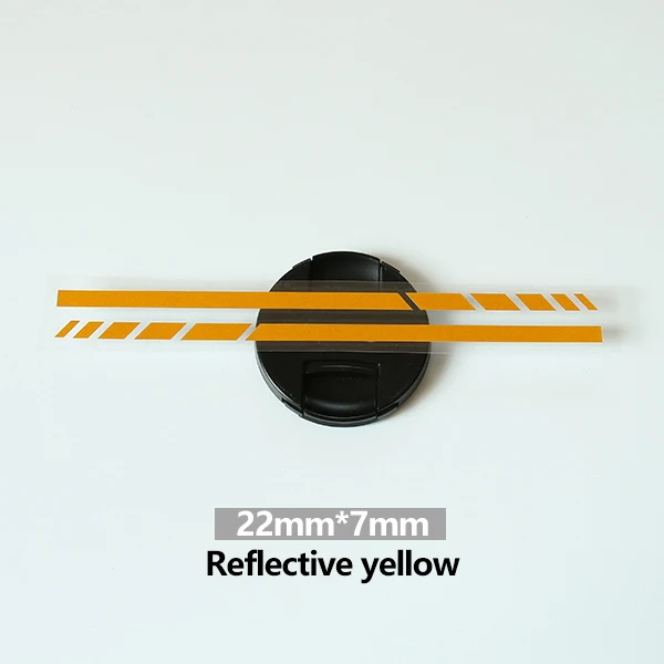 Reflective Yellow 2 шт. боковое зеркало заднего вида в полоску Светоотражающие виниловые наклейки для Mercedes Benz W204 W212 W117 W176 Edition 1 AMG стиль - Название цвета: Reflective Yellow