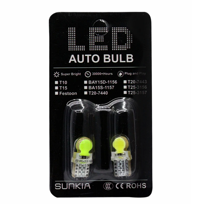 Автолампа SUNKIA T10 194 W5W 2 шт./Лот без ошибок Canbus LED 168 COB | Автомобили и мотоциклы