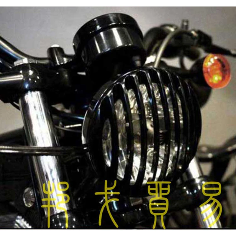 Мотоцикл черный 5,7" светодиодные фары Гриль Крышка для Harley Sportster 883 1200 XL железные пользовательские 2004-2013 крышка фары