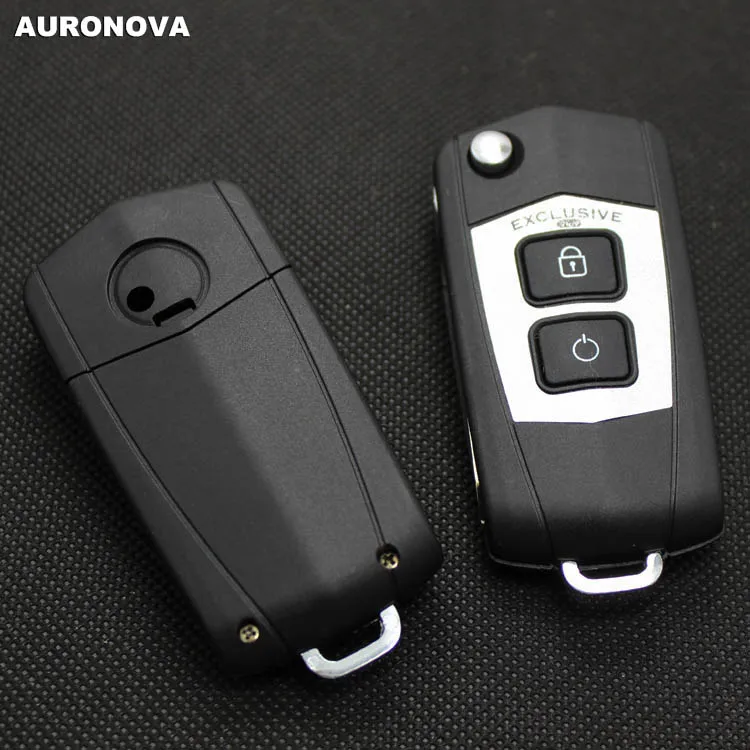 Auronva новый обновленный складной чехол для ключей Mazda 323 Family 2 кнопки