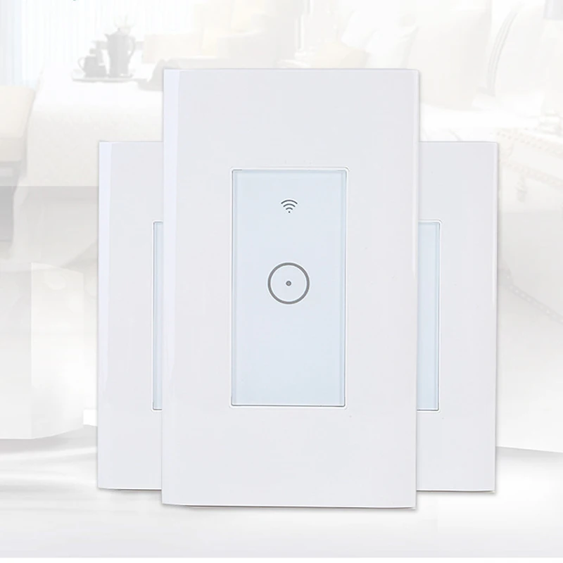 Wifi Smart Switch Walling Light US Standard Home Automation Control Сенсорный Экран с пультом дистанционного
