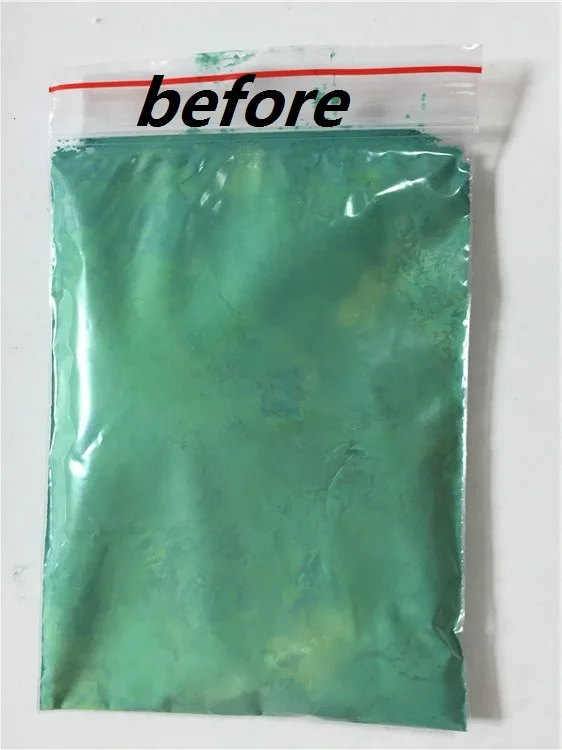 Термохромный пигмент зеленого цвета термочувствительный термореактивный