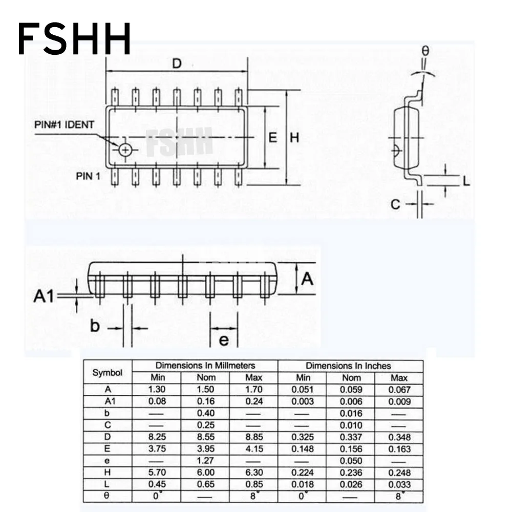 CNV-SOP-NDIP14 adapter SONIX series chip IC Test Socket / Programmer SOP14 to DIP14 Programmer adapter(150mil)