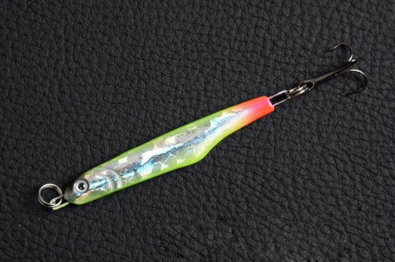 1 шт. металлический свинцовый наживки Светоотражающие живота 3D глаза 5 7 см 15 г