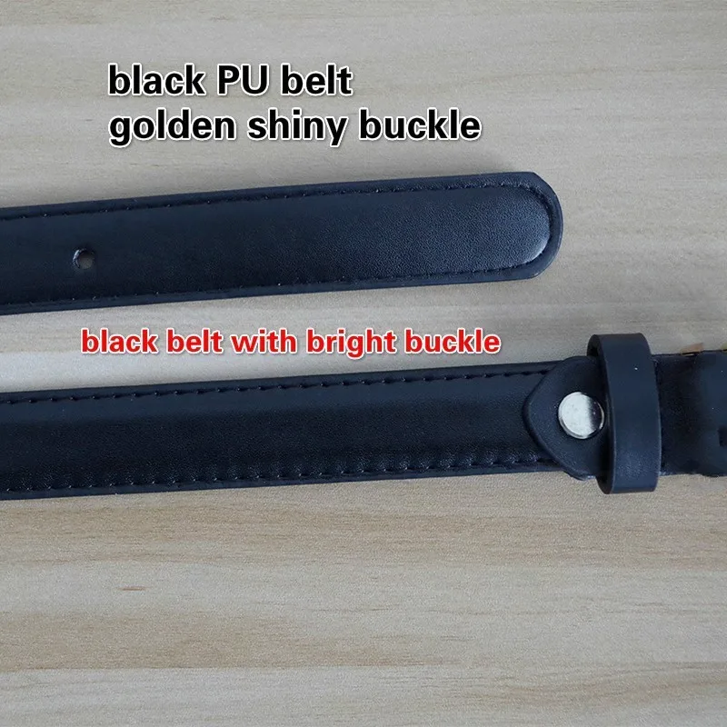 goldbuckle 2.3cm PYBETA/модная новинка, 18 лет, 2,3 см x 100 см, для женщин и девочек, детские повязки на талию, дешевые ремни из искусственной кожи(не натуральная кожа - Цвет: goldbuckle 2.3cm