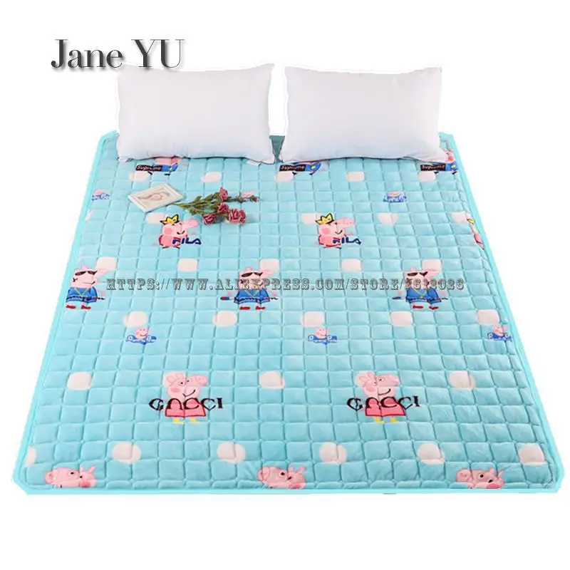 JaneYU зима татами спальный матрас для общежития кровать тонкий коралловый